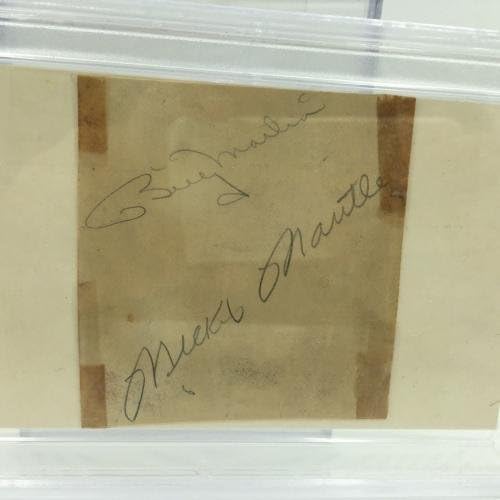 1952 Мики Мантл Били Мартин Рана Кариера Потпиша Намалување На ПСА Днк-Млб Намалување Потписи