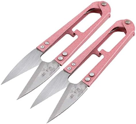 X-gree темно розово залепење на конец за кловари, пролетно ножици, секач за бод 2 (темно розова зафатна нишка клип hilo de sastre