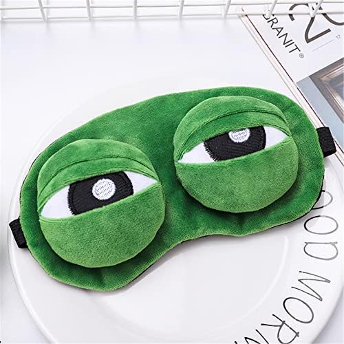 Детска маска за очи за спиење, со мраз торба, смешна жаба за очи, мека засенчување симпатична маска за лице за спиење