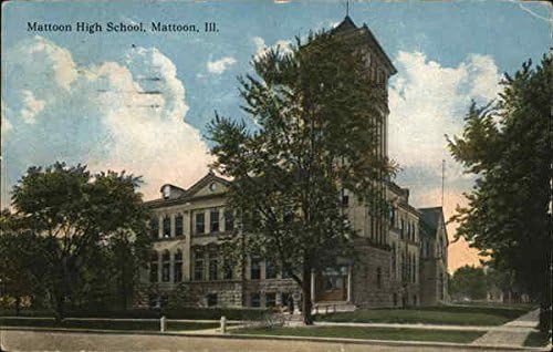 Средношколска зграда Метун, Илиноис Ил Оригинална античка разгледница 1918 година