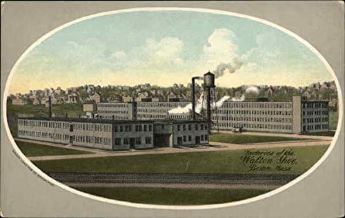 Фабрики на чевли во Волтон, Бостон, Масачусетс Бостон, Масачусетс м -р оригинална античка разгледница