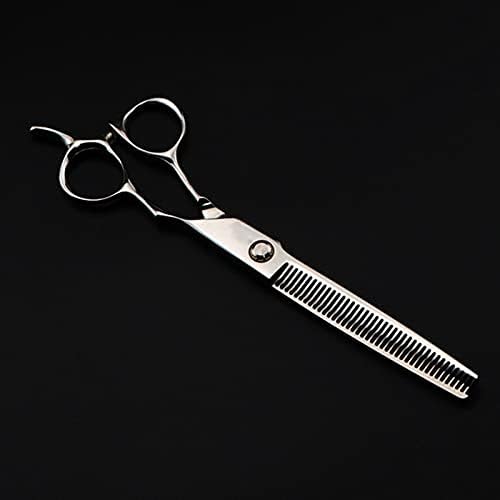 Ножици за сечење на косата, 6 инчи Професионална јапонија Јапонија440C челична лежишта исечени ножици за коса, фризура за слабеење