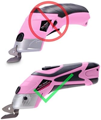 Сечило за замена на хартија и ткаенина за розова моќност HG2043 3.6V литиум јонски розови безжични електрични ножици