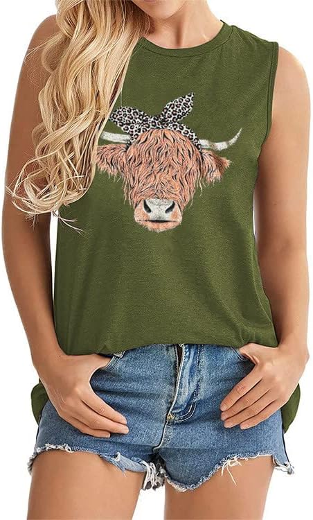 2023 памук леопард крава печати лабава вклопена преголема каваими камизола резервоар блуза елек кошула за женски елек vj
