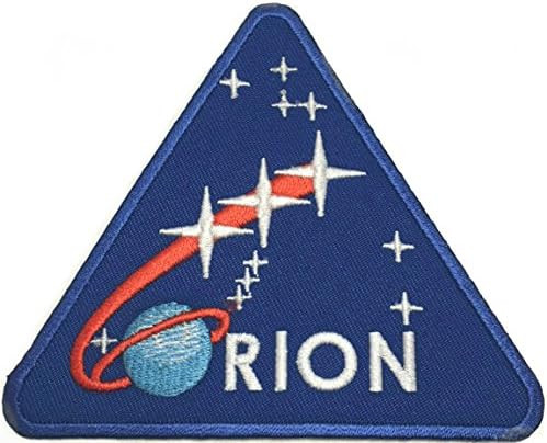Наса Орион Печ извезено железо на астронаутска астронаутска костум амблем