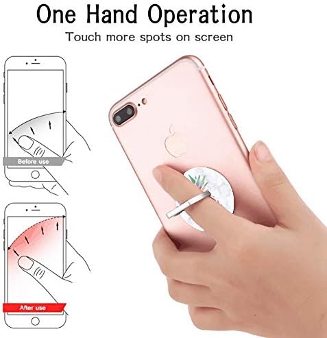 Зафат на прстенот на прстенот за мобилни телефони, бел мермер розово злато ананас мобилен телефон, склопувачки кик -столб компатибилен