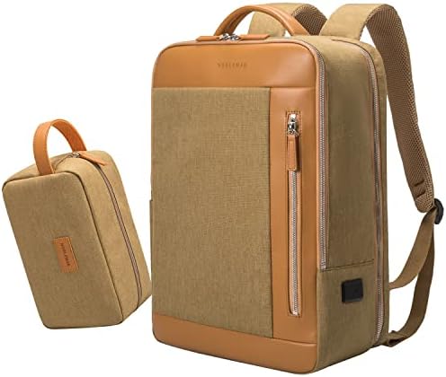 Благородник бизнис паметен водоотпорен ранец за лаптоп за патување со организатор електроника тоалети патна торба