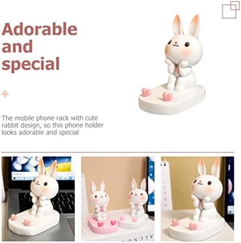 Абоофан зајак држач за мобилни телефони Bunny Animal Conley Thone Thone Desktop Thone Tonge Tongement 2023 Кинески новогодишен декор