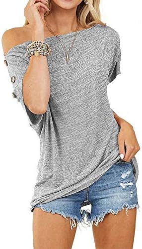 Женски цврсти 44930 патент пулвер јакна за влечење на копчето во боја на врвовите на ракавите модни блузи жени од цврста цврста