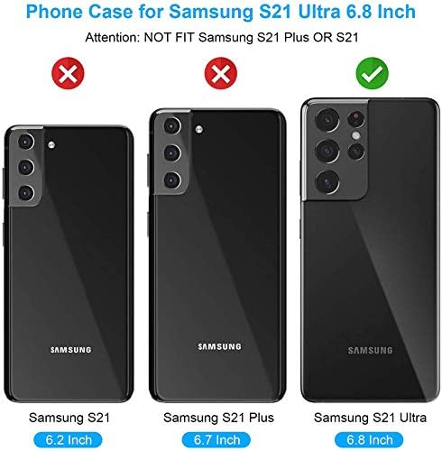 Телефонска Кутија За Samsung Galaxy S21 Ultra Glaxay S21ultra 5G СО Калено Стакло Заштитник На Екранот Држач За Картички Капак