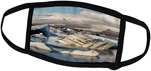 3drose Breidamerkurjokull Глечер, Jokulsarlon, Исланд-ЕУ14 TNO0024. - Покривки За Лице