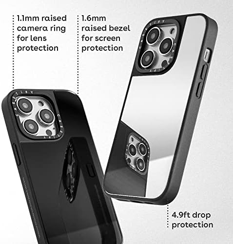 Casetify mirror iPhone 14 Pro Случај [4.9 ft Капка Заштита/Компатибилен Со Magsafe] - Сребро На Сребро