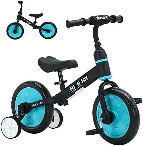 Убраво Трик до велосипед Трицикли за момчиња девојчиња 2-5, фит 'n радоста за деца биланс велосипед со опции за педали и тренинзи,