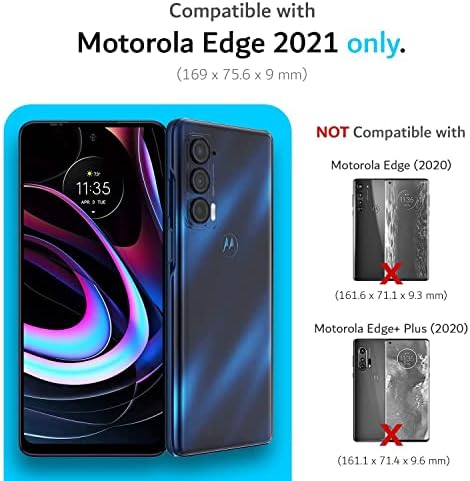 TUDIA DualShield Дизајниран ЗА Motorola Edge 5g Uw Случај/Moto Edge 2021 Случај, [Спојување] Отпорен На Удари Воено Одделение