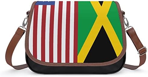 Сад Фијаг Јамајканско Знаме Женска Чанта За Вкрстено Тело Стп Кожна Торба За Пораки Чанта За Рамо Чанта За Патување
