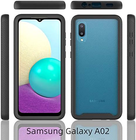 Dzxoui За Samsung A02 Случај Со Заштитник На Екранот [2 Пакет], Samsung Galaxy M02 5g Случај, Тешки Шок-Отпорни Браник Хибрид Назад Јасно Tpu Капак Телефон Случаи За Samsung Galaxy A02 5G