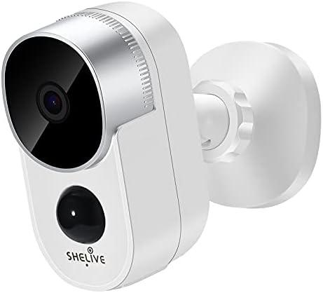 Полична безбедносна камера на отворено, безжичен систем за камера за надзор на домашна батерија, 1080p HD, водоотпорен, ноќно