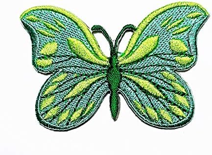 Пеперутка инсект бохо хипи ретро loveубов мировен филм деца занаетчиски занаети извезени закрпи за торби јакна железо на облека фармерки деца аплики значка