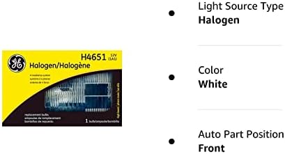 GE Осветлување H4656 Стандардна Автомобилска Халогена Запечатена Сијалица За Замена На Зракот