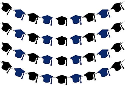 Катчон, Филц Сино Капаче За Дипломирање Гарланд-4 Жици, Без Украси за КАПАЧИЊА за САМ | ДИПЛОМИРАЊЕ | Класа Украси За Дипломирање од 2023 Година Сина И Црна | Венец За Ди?