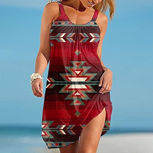 FQZWONG MIDI фустани за жени летен случајчки одмор на плажа, линија сонце фустани мода секси клуб што излегува одморалиште на