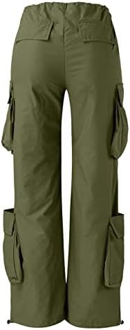 Женски торбички панталони со високи издигнувања на копчето плус големина y2k панталони директно широко атлетски атлетски тренинзи