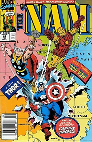 Нам, #41 фн; Марвел стрип | Виетнам Војна Тор Железен Човек Капетан Америка