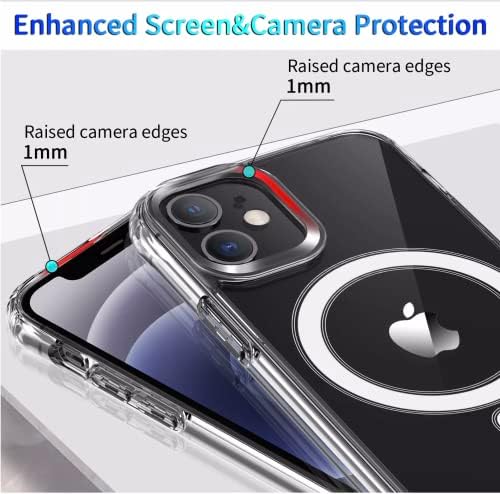 [2023 Нов] iPhone 14 Pro Max Clear Case, компатибилен со Magsafe. [Не пожолтување] Заштита од воено одделение, поддржува безжичен полнач