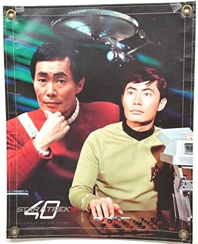 Star Trek OS 16 x 20 инчи Винил Банер на Georgeорџ Таки Сулу монтажа со брод