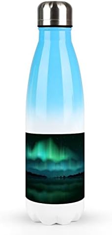Северни светла Aurora Borealis 17oz Спортско шише со вода од не'рѓосувачки челик изолирано спортот за кола за облик