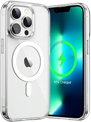Џетех Магнетно Куќиште за iPhone 13 Pro 6.1-Инчен Компатибилен Со Безжично Полнење MagSafe, Капак На Браникот На Телефонот Отпорен