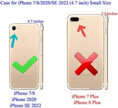 Ftonglogy Мобилен Телефон Случај за iPhone 7/8/SE 2022/2020, Тенок Јасен Воздушен Тампон TPU [Пад Доказ] Цреша Цветови Цвет