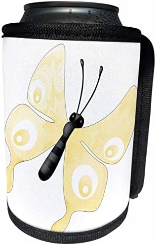 3dRose Симпатична Жолта Пеперутка Илустрација - Може Кулер Шише Заврши
