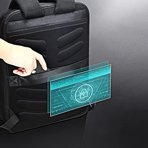 Бопаи Оригинален кожен ранец за кожен ранец за мажи мултифункционален 15,6 инчен лаптоп извршен бизнис патувачки пријателски