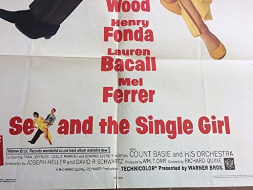 Сексот и единствената девојка, оригиналниот постер од 1965 година 27 x 41 Лорен Бакал, Хенри Фонда, Тони Куртис