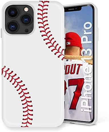 Литех Бејзбол Случај [Flexfit] Премиум Заштитен Спортски Модел Креативен Уметнички Случај За apple iPhone 13 Pro