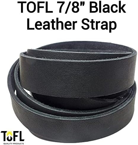 TOFL 7/8 Широка црна кожа од кожа и кожни занаетчиски ножици