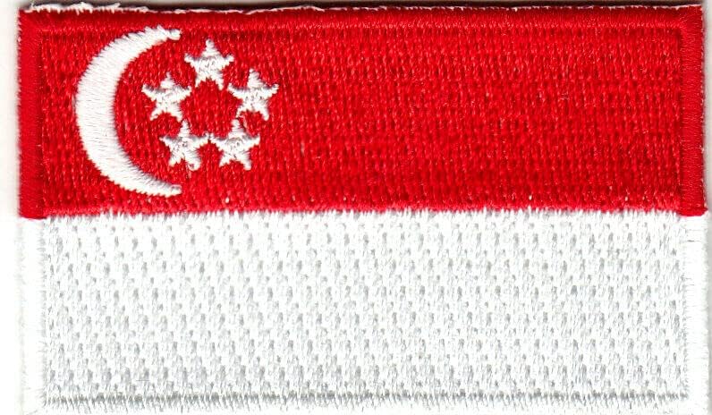 Сингапурско знаме железо на лепенка 2 1/2: Знаме на Симгапур