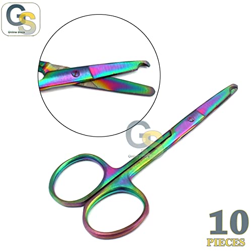 Сет од 10 мулти титаниум бои за бод за бод со бод 3,5 не'рѓосувачки челик од онлајн продавницата G.S