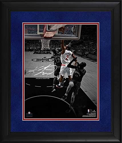 Кави Леонард Ла Клиперс се врати во 11 x 14 Фотографија - Facsimile Signature - Автограмска НБА уметност