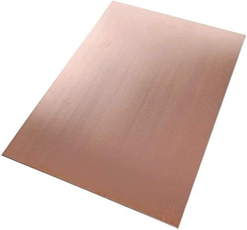 Nianxinn бакарна метална плоча со фолија 2 x 100 x 100 mm исечени чаршафи со бакарни метални плочи