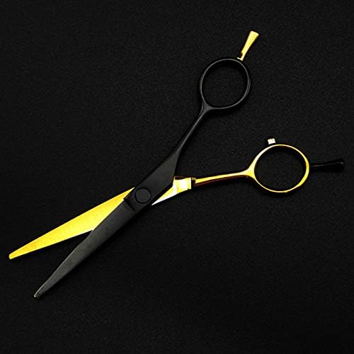 Ножици за сечење коса, 5,5 инчи јапонија Челик Црно Злато фризерски салон ножици фризура разредување бербер ножици за сечење