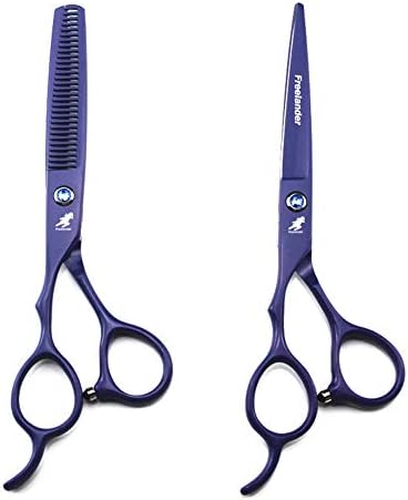 XJPB Професионални ножици за сечење коса Поставете ножици за сечење на коса и ножици за слабеење на левата рака 6.0 берберски