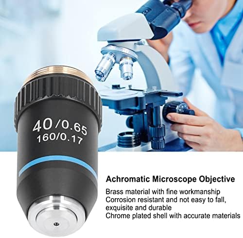 Ахроматски Микроскоп Цел, Ахроматски Микроскоп Цел, Месинг Позлатени Висока Пропустливост На Светлината, Ахроматски Микроскоп