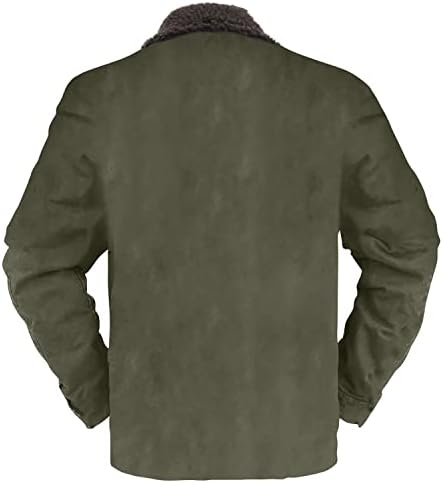 Јакни за мажи за машка маскирана спортови спортови со долги ракави патент лабава памучна јакна палто