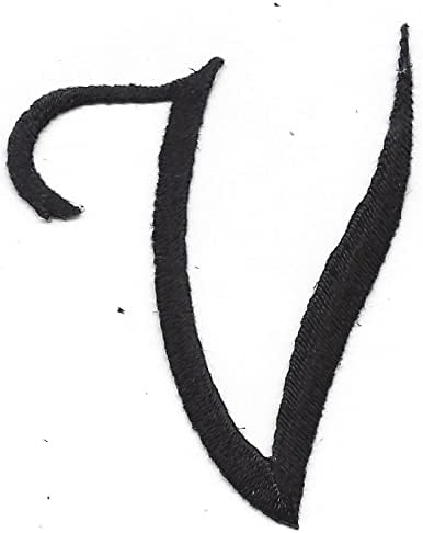 Писма за скрипти - црна скрипта буква „V“ - Ironелезо на извезена апликација