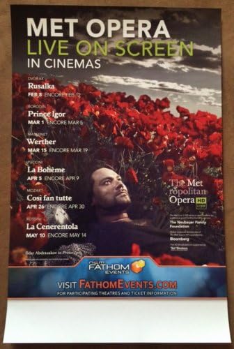 Митрополитот Опера 11х17 Оригинален промо филм Постер нане Фатом 2013-2014 година